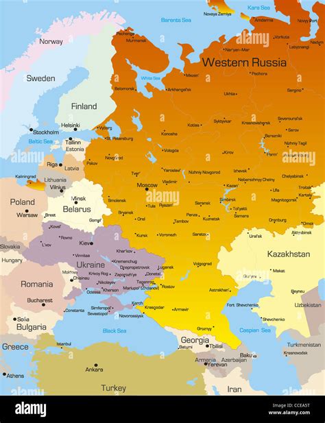 Western Russia Map | Zip Code Map