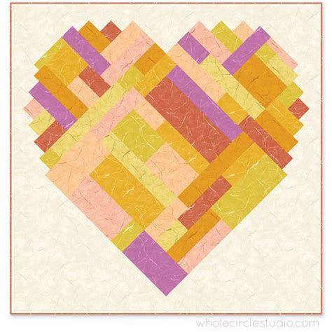 Pieces of Love quilt pattern: PDF download – WholeCircleStudio