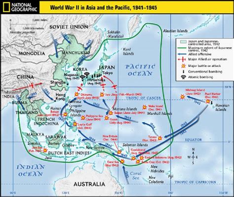 World War II Pacific - Battles of the Pacific and Asia Naval History, History Facts, World ...