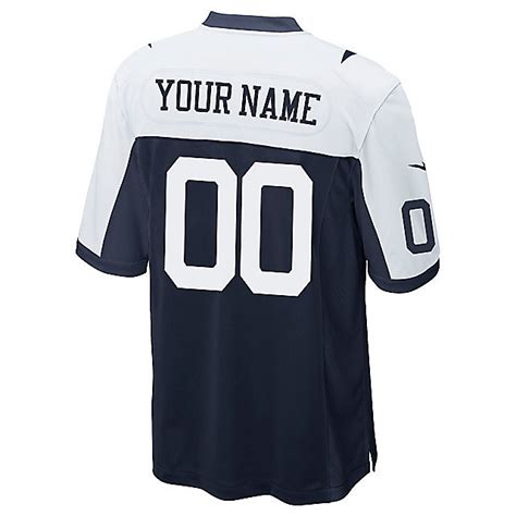 Dallas Cowboys Custom Nike Game Replica Throwback Jersey 3XL-4XL ...