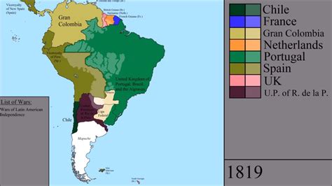 Latin American Revolution Map