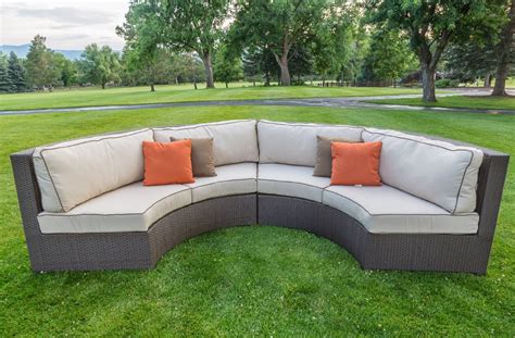 Curved Sofa Couch For Sale: Curved Outdoor Sectional Sofa
