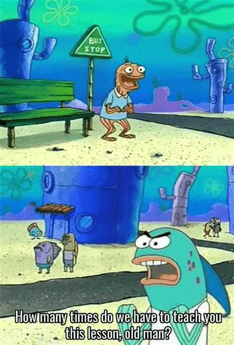 Spongebob old man Blank Template - Imgflip