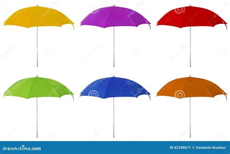 Beach umbrellas - colorful stock image. Image of sunny - 62398671