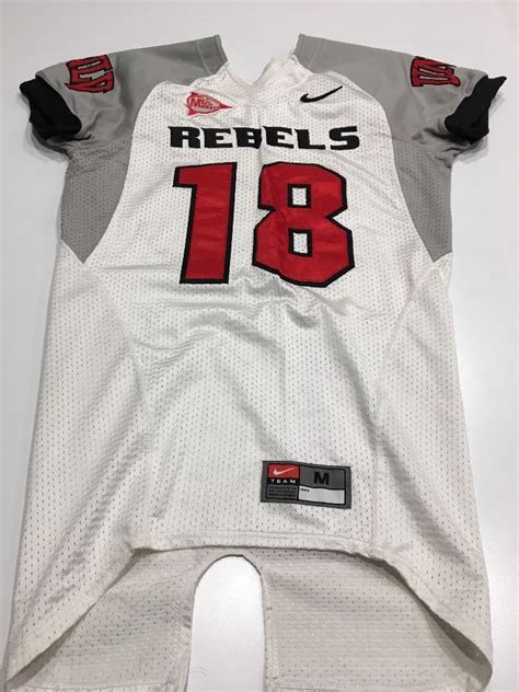 Game Worn Used Nike UNLV Runnin’ Rebels Football Jersey Size M #18 ...