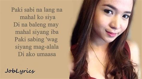 Pakisabi na Lang(Lyrics)- Kristel Fulgar Cover - YouTube