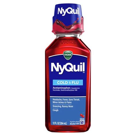 Vicks 12 fl oz NyQuil Cherry Nighttime Medicine - 8781132 | Blain's Farm & Fleet