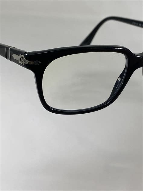 PERSOL 3131-V 95 Italy Black Polished Men’s Eyeglasses Frame 52-18-145 | eBay