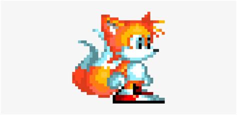 Sonic Mania Tails Pixel Art