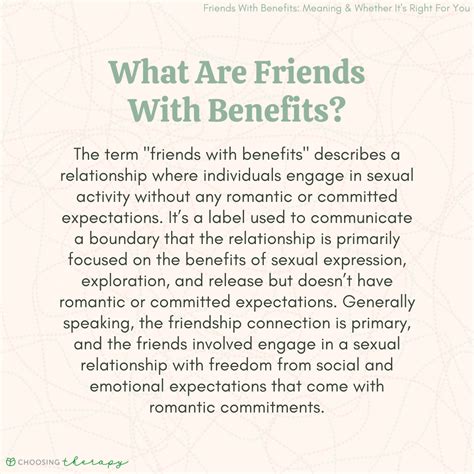 What Does Friends With Benefits Mean?