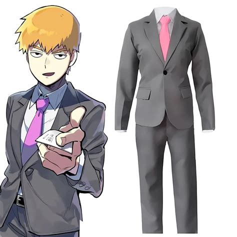 Mob Psycho 100 Reigen Arataka Suit Uniform Outfit Anime Customize Cosplay Costumes From ...