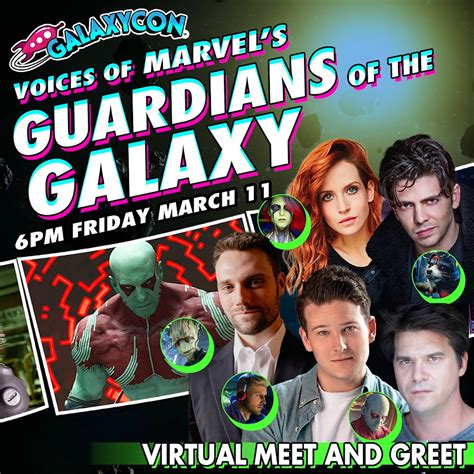 Virtual Meet and Greet with the voices of Marvel’s Guardians of the ...