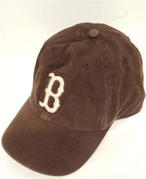 Boston Red Sox Size XL Official Brown Fitted Hat MLB Baseball Cap Strong Sports #47 #BostonRedSox
