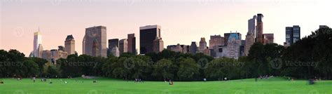 New York City Central Park at dusk panorama 8312089 Stock Photo at Vecteezy