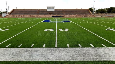 Football Field Sideline stock photo. Image of green, line - 15675202