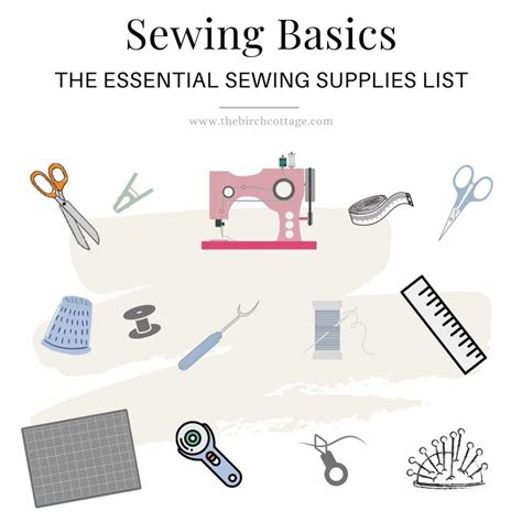 Sewing Basics - The Essential Sewing Supplies List & Printable ...