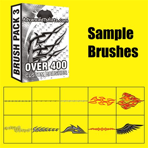 Sample CorelDRAW Brush Pack 3 With Ten Brushes - Graphics Unleashed Blog