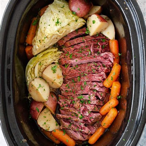 Slow Cooker Corned Beef and Cabbage - Olivia's Cuisine