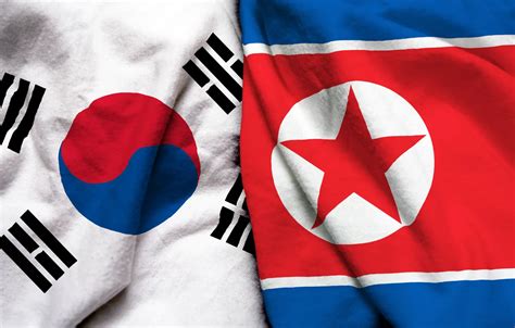 Wallpaper flag, North Korea, South Korea images for desktop, section текстуры - download