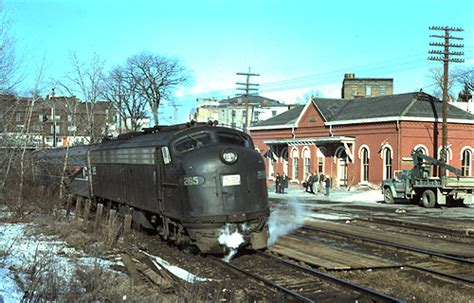 Amtrak Train at Hudson Station (March 1976)