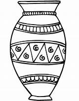 Vase Coloring Pages  Free Printable For Kids sketch template