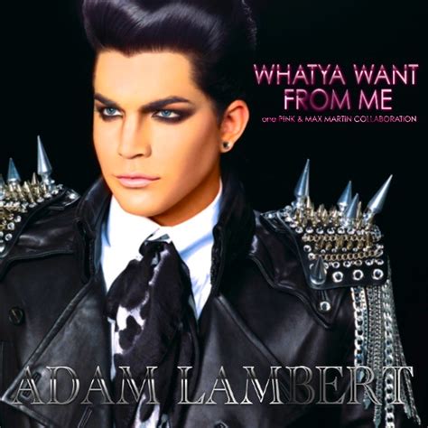 Just Cd Cover: Adam Lambert: Whatya Want From Me (MBM single cover ...