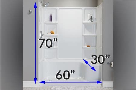 The Standard Shower Size for Your Bathroom Shape - Worst Room