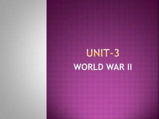 WORLD WAR-II | PPT