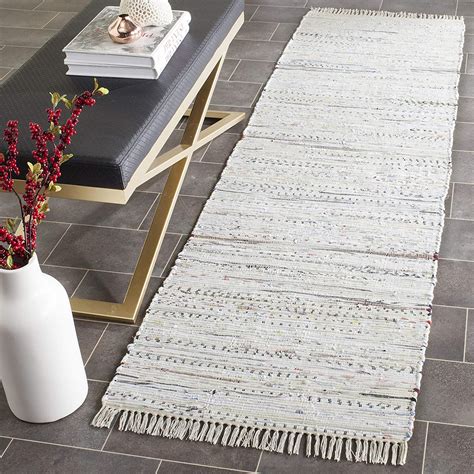 Hand Woven Ivory and Multi Cotton Area Rug – Modern Rugs and Decor