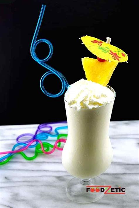 Pina Colada Cocktail White Rum Drink | Foodzetic