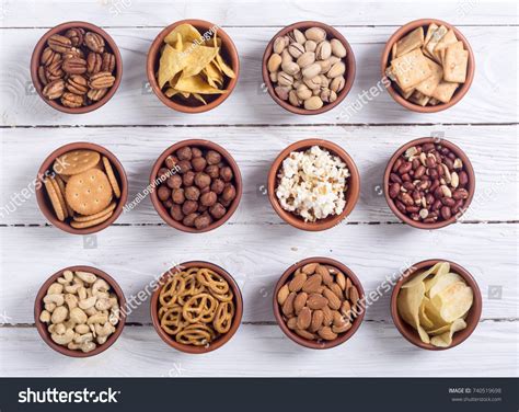 Mix Snacks Pretzels Crackers Chips Nuts Stock Photo 740519698 | Shutterstock