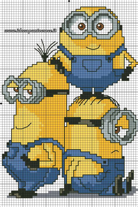 MINIONS SCHEMA PUNTO CROCE | Disney cross stitch, Cross stitch, Cross ...