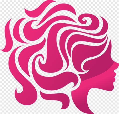 Pink woman face logo, Logo Business card Euclidean, Beautiful hairstyle ...