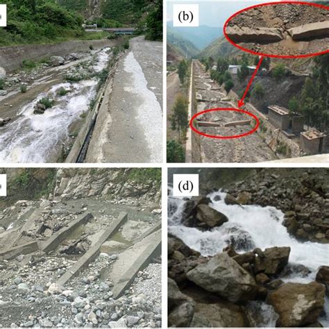 Operation effect of existing drainage channels in the field: a the ...