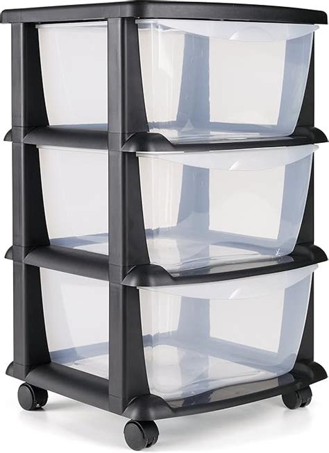 Maxi Nature Kitchenware Plastic Storage Drawers on wheels heavy duty ...