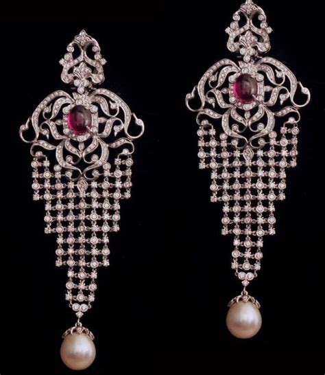 Diamond Earrings - Indian Jewellery Designs