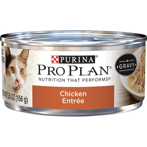 (24 Pack) Purina Pro Plan Gravy Wet Cat Food, Chicken Entree, 5.5 oz ...