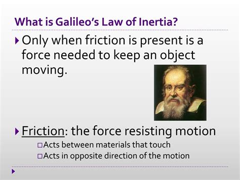 PPT - What is Galileo’s Law of Inertia? PowerPoint Presentation, free download - ID:2829160