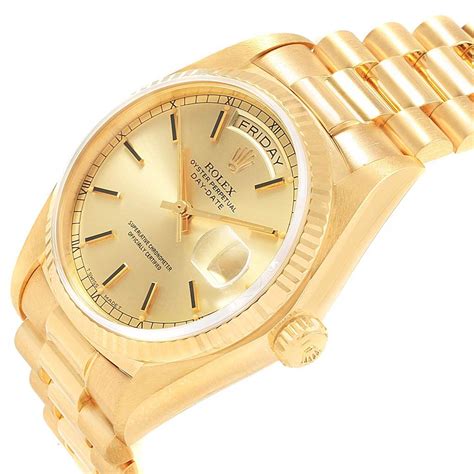 Rolex President Yellow Gold 18038 | Stock 20733 | SwissWatchExpo