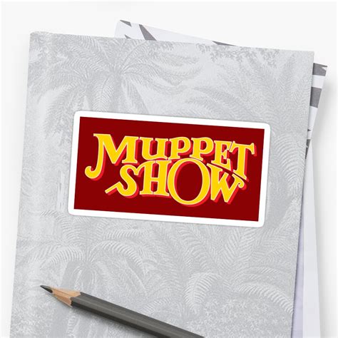 "The Muppet Show Logo" Sticker by UnconArt | Redbubble