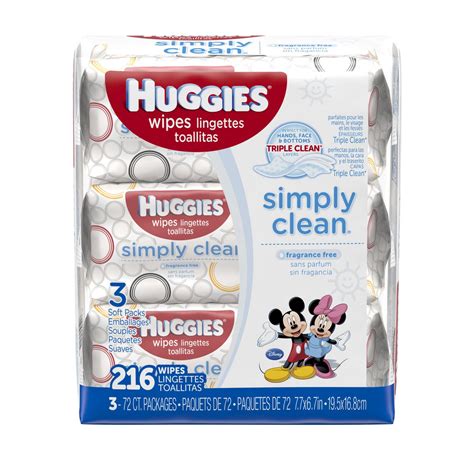 Huggies Simply Clean Baby Wipes, Unscented, Soft Pack | Walmart Canada