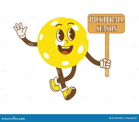 Pickleball Cartoon Mascot Character With Two Paddles | CartoonDealer ...