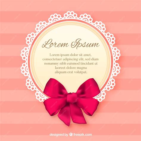 Free Vector | Vector round banner with decorative ribbon