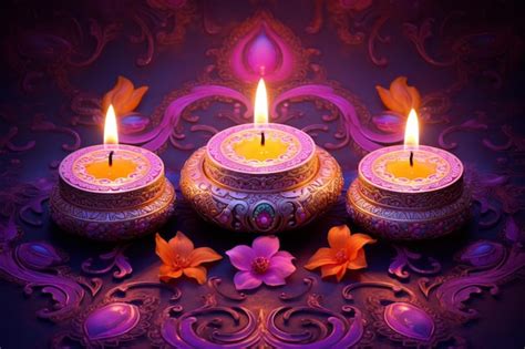 Premium AI Image | Diwali festival of lights background