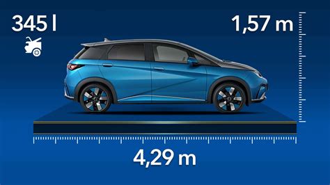 New BYD Dolphin: Dimensions and boot of the Chinese electric car