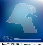 421 Map of kuwait vector illustration Posters and Art Prints | Barewalls