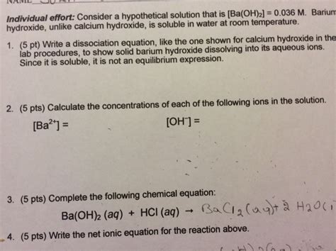 Solved Individual effort: Consider a hypothetical solution | Chegg.com