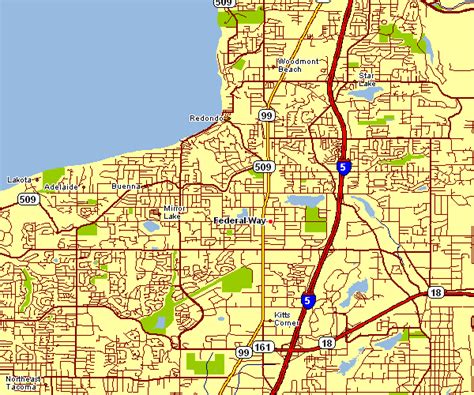 Federal Way Washington Map - State Map