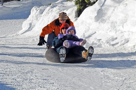 Inner Tube Sledding Summit at Snoqualmie Pass Ski Area