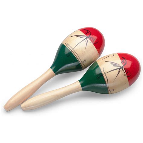 Stagg MRW-26M Oval Wooden Maracas, Mexican Finish, 26cm / 10.2" | Rich Tone Music